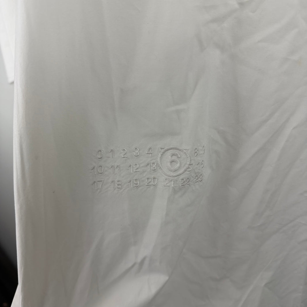 MM6 Oversized White Button Up Shirt