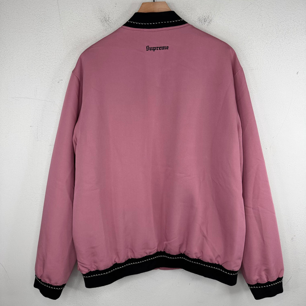 Supreme Pink Argyle Bomber Jacket