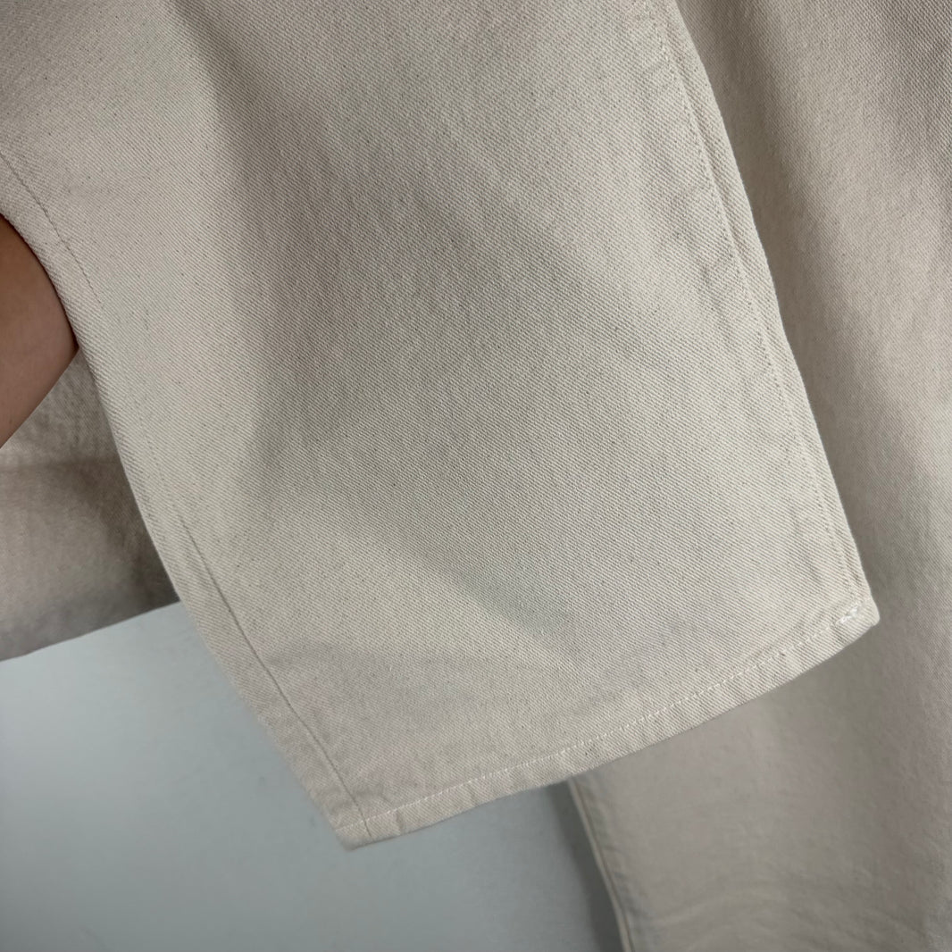 424 White Loose Fit 5 Pocket Straight Jeans