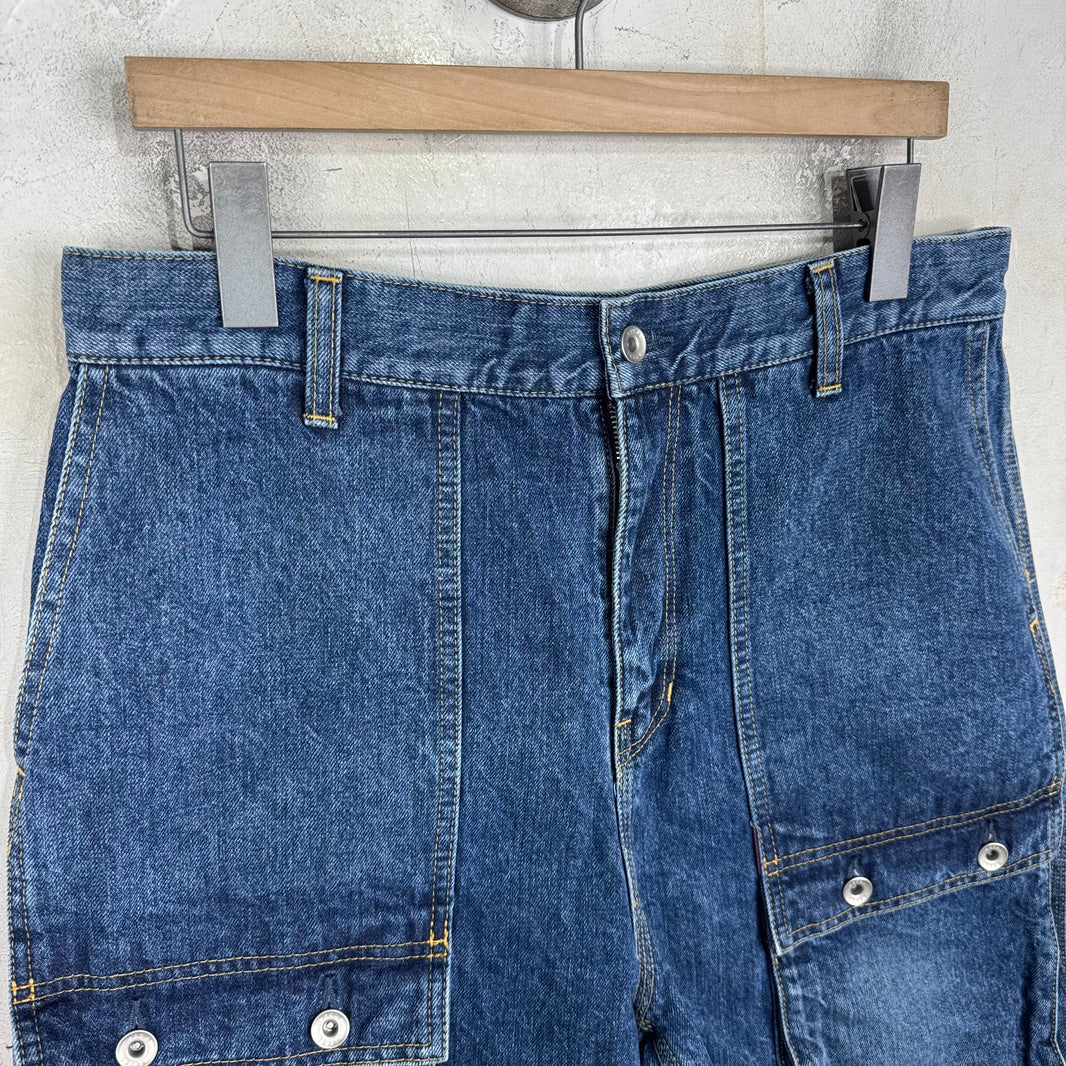 Sacai Denim Cargo Shorts