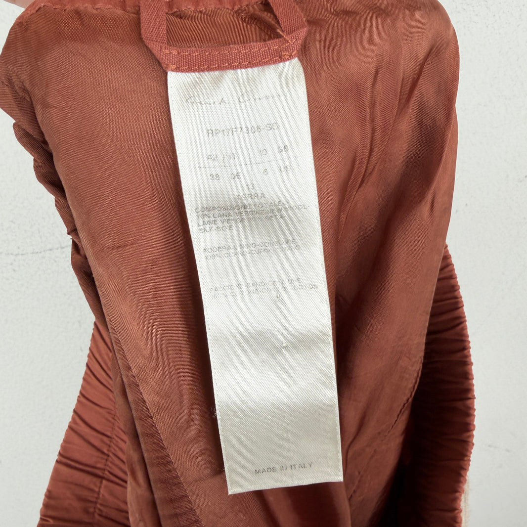 RIck Owens Terra Drop Crotch Silk Blend 3/4 Pants