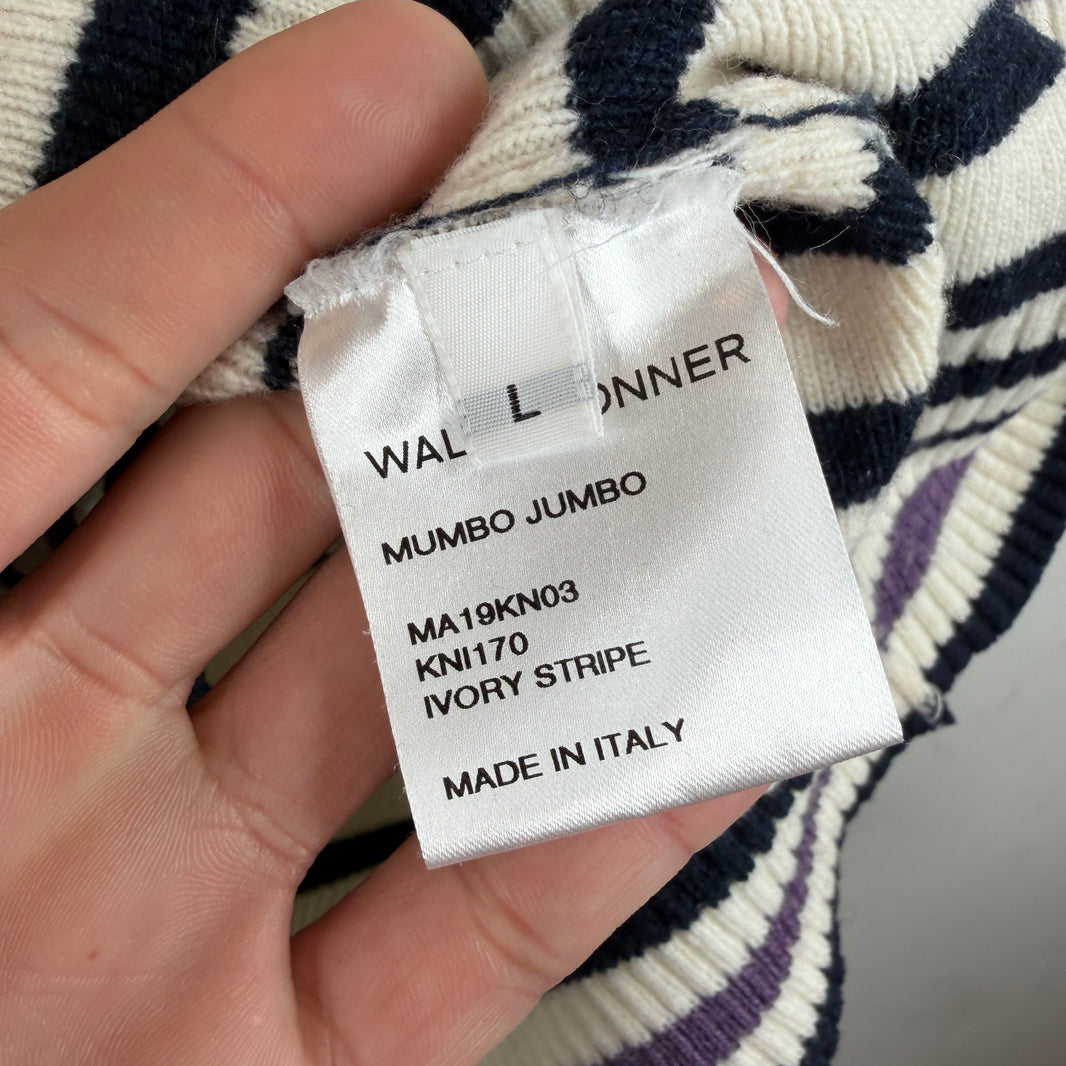 Wales Bonner Striped Knit Hoodie
