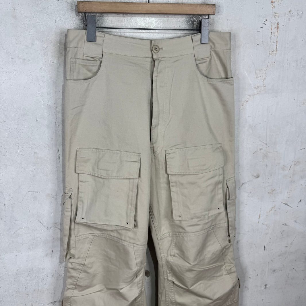 Balenciaga Multi-pocket Tan Cargo Pants