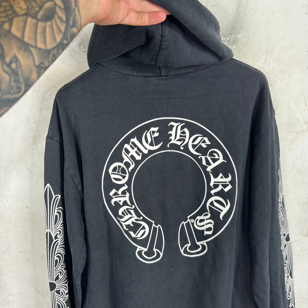 Chrome Hearts Floral Horseshoe Hoodie