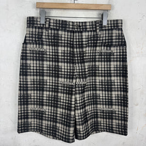Louis Vuitton Plaid Type Logo Shorts