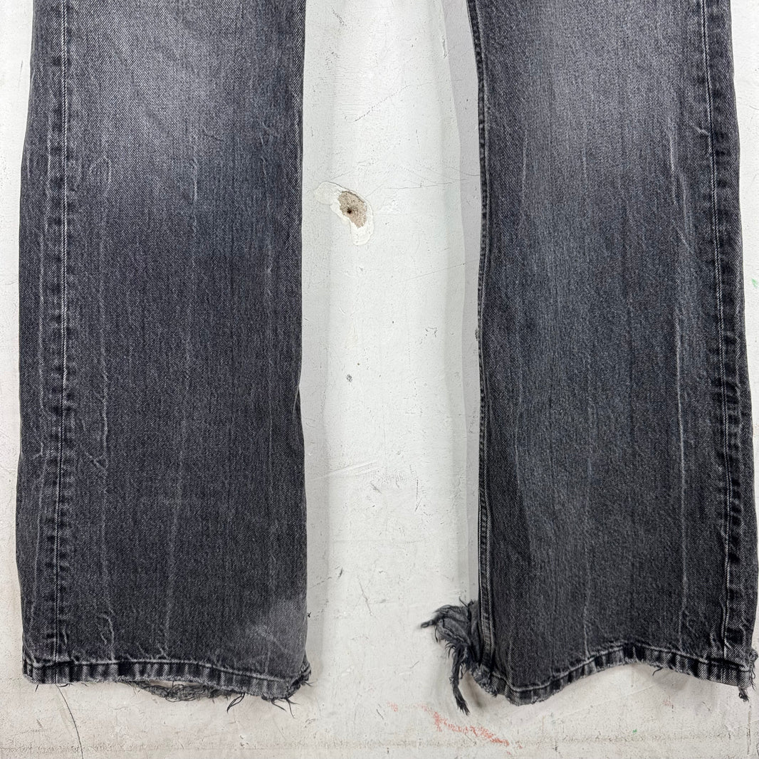 Balenciaga Grey Lost Tape Flare Jeans