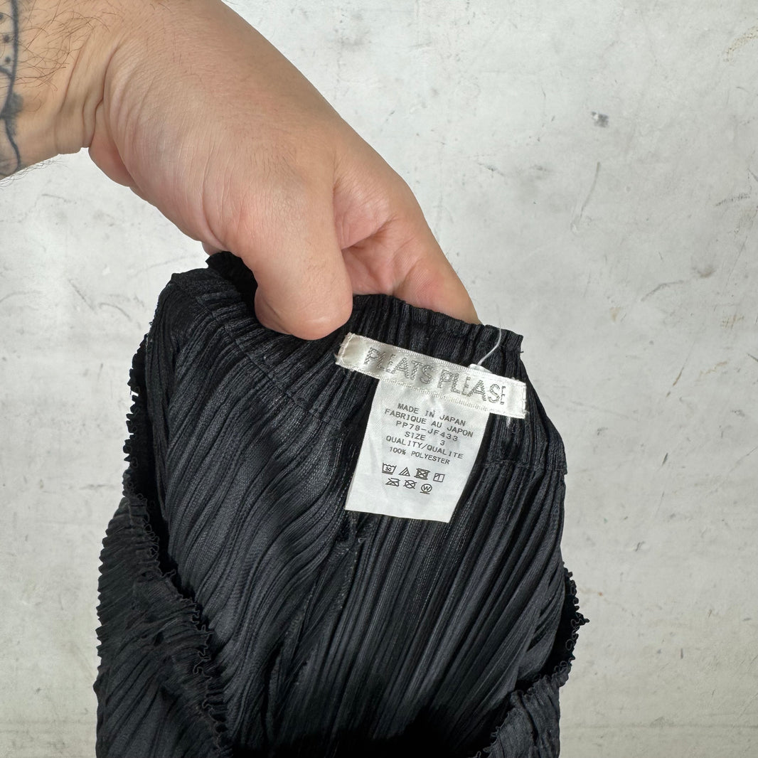 Issey Miyake Pleats Please Black Capris
