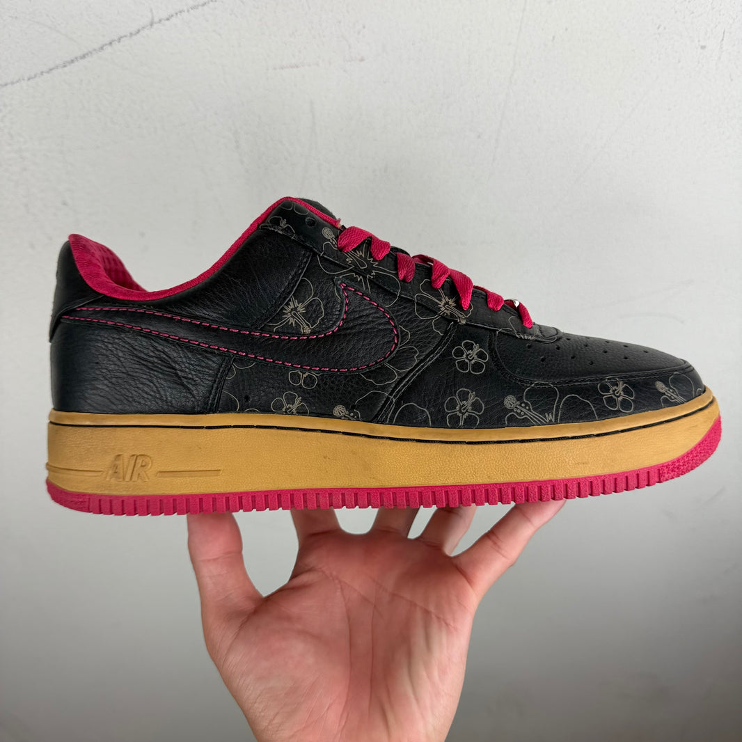 Nike Black Floral Air Force 1s