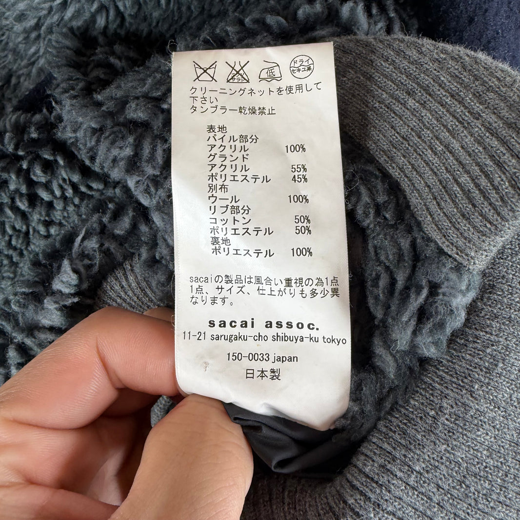 Sacai Fleece Varsity Jacket