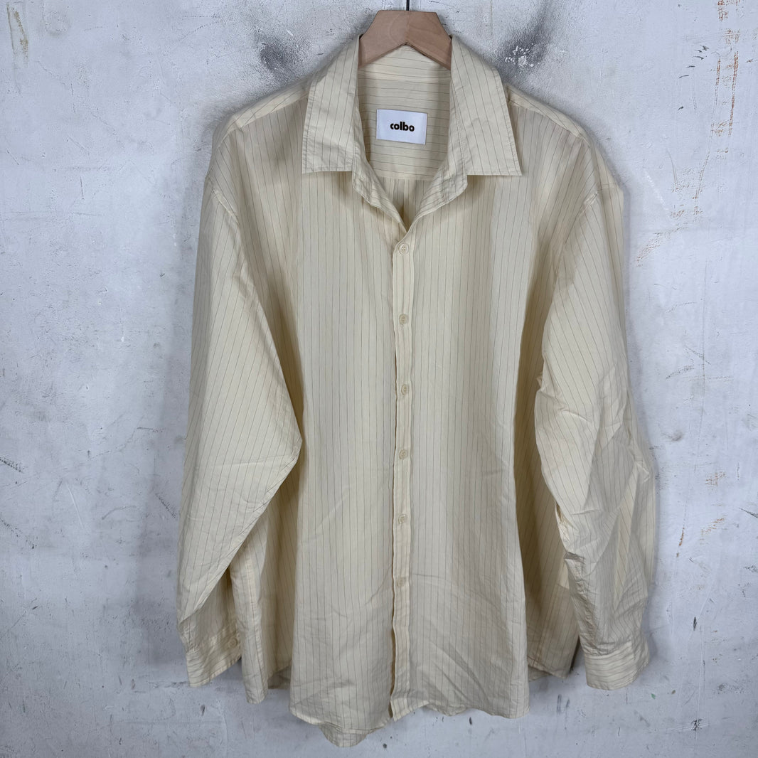 Colbo Beige Striped Thin Shirt