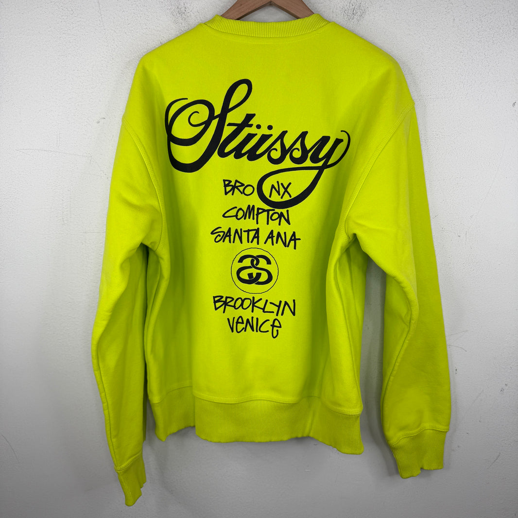Stussy DSM Neon Green Crewneck
