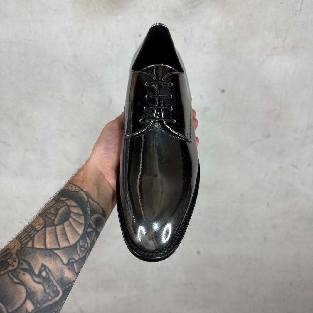 Saint Laurent Foil Metallic Derbys