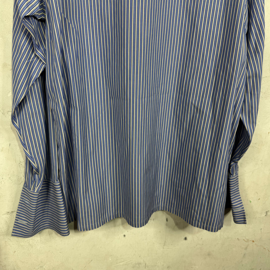Charvet Pinstriped Blue Shirt