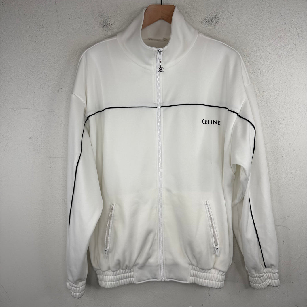 Celine White Logo Track Jacket