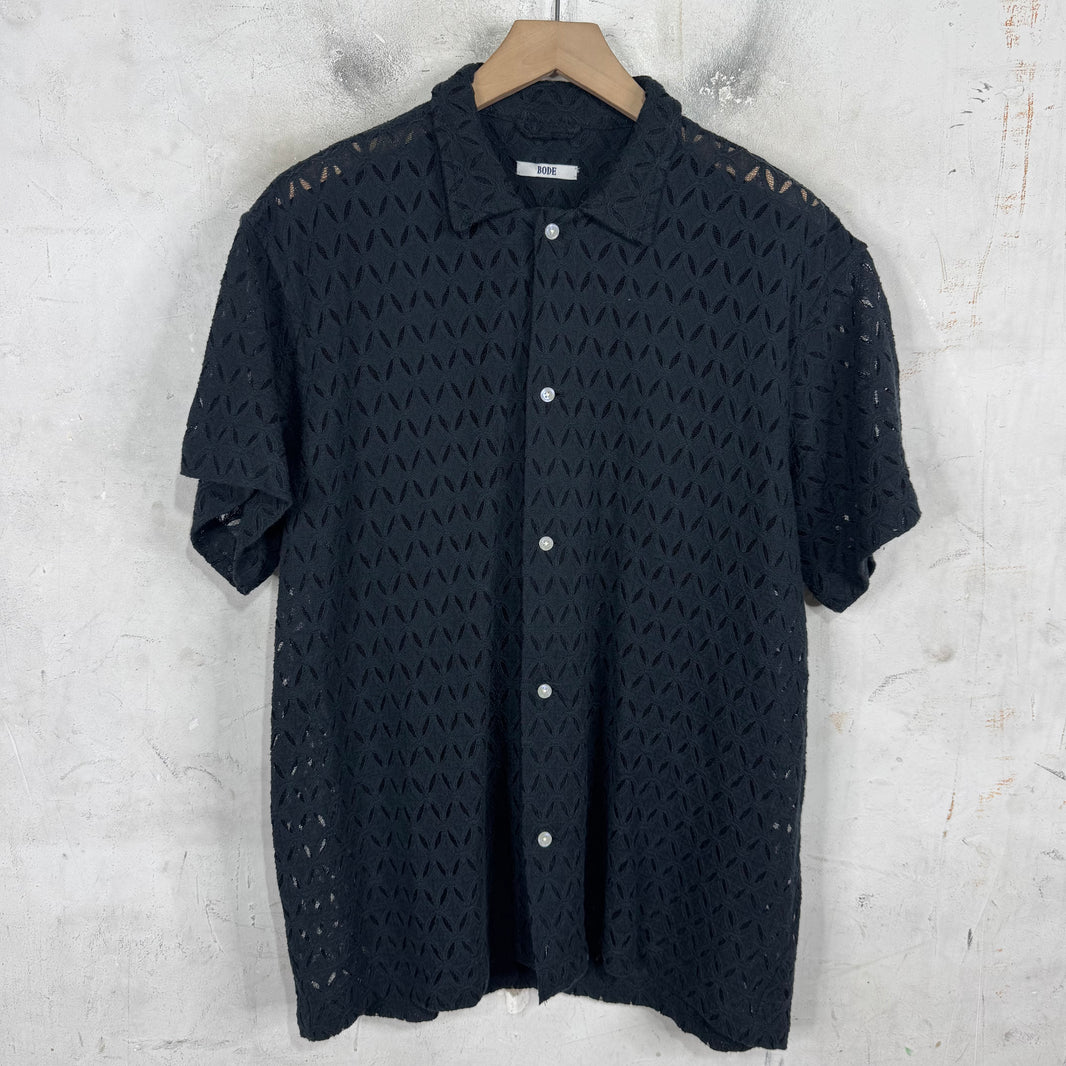 Bode Black Lace Shirt