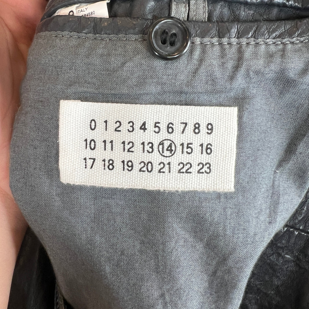 Margiela 5 Zip Leather Jacket