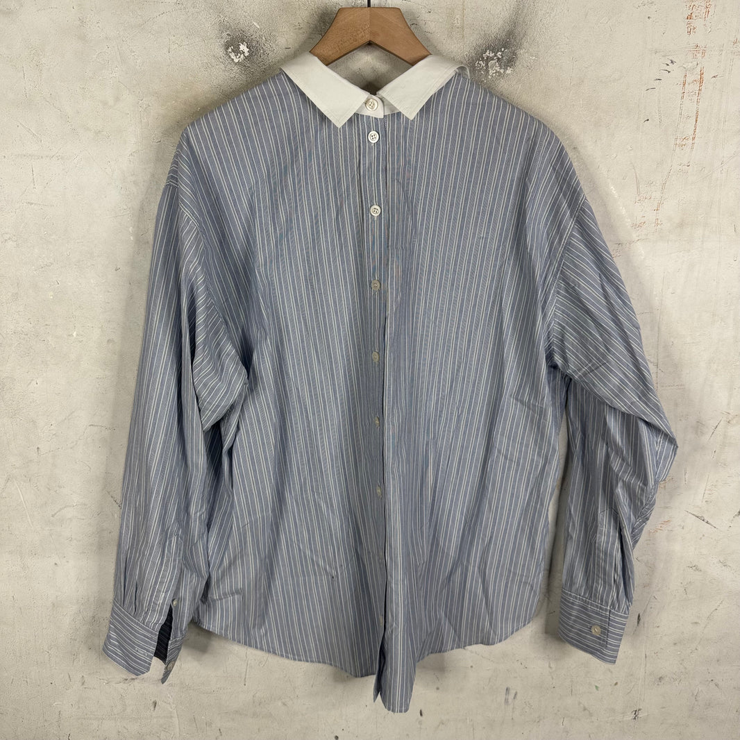 Acne Studios Double Collar Striped LS Shirt