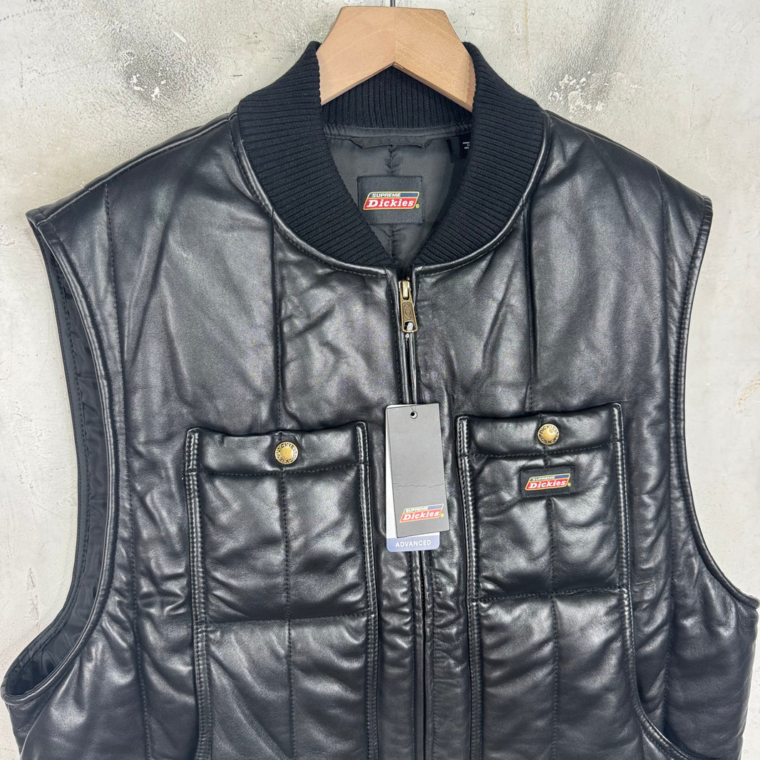 Supreme x Dickies Leather Padded Vest