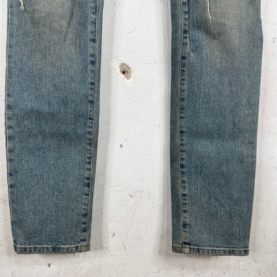 Saint Laurent 2015 Ripped Knee Dust Wash D02 Jeans