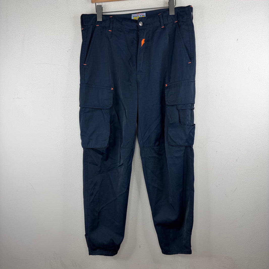 Walter Van Beirendonck Navy Cargo Pants