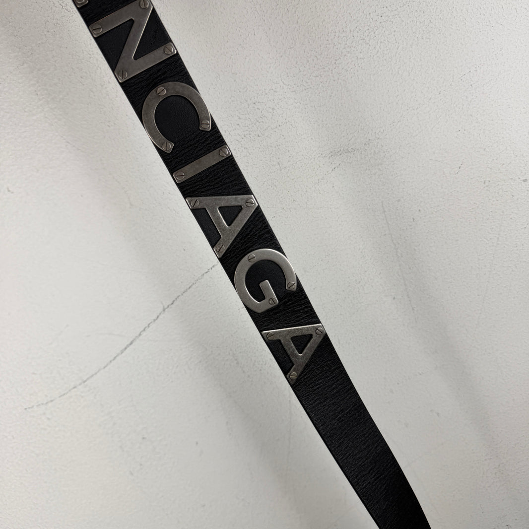 Balenciaga Metal Logo Belt