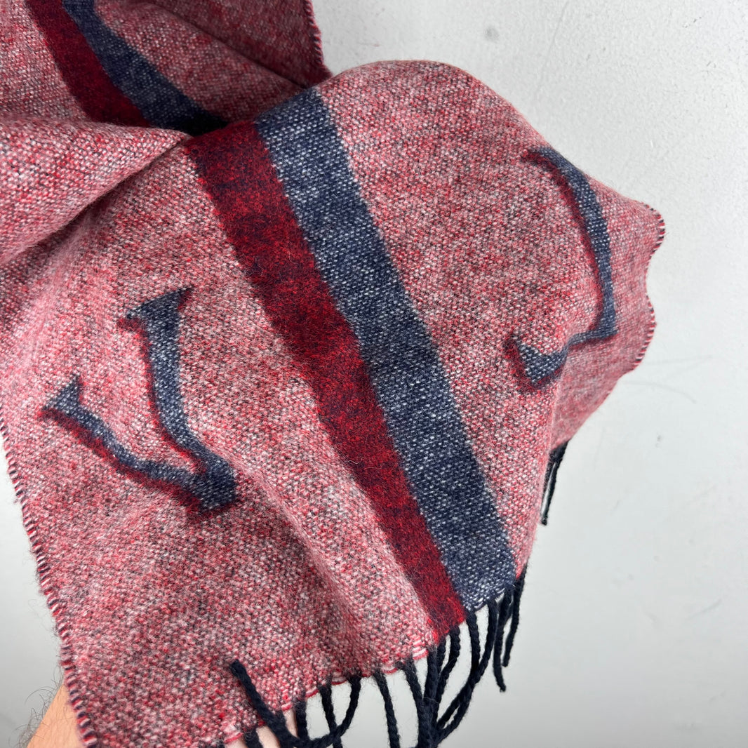 Louis Vuitton Blue Wool Scarf