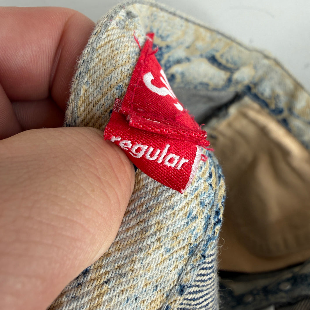 Supreme Snake Skin Denim Jeans