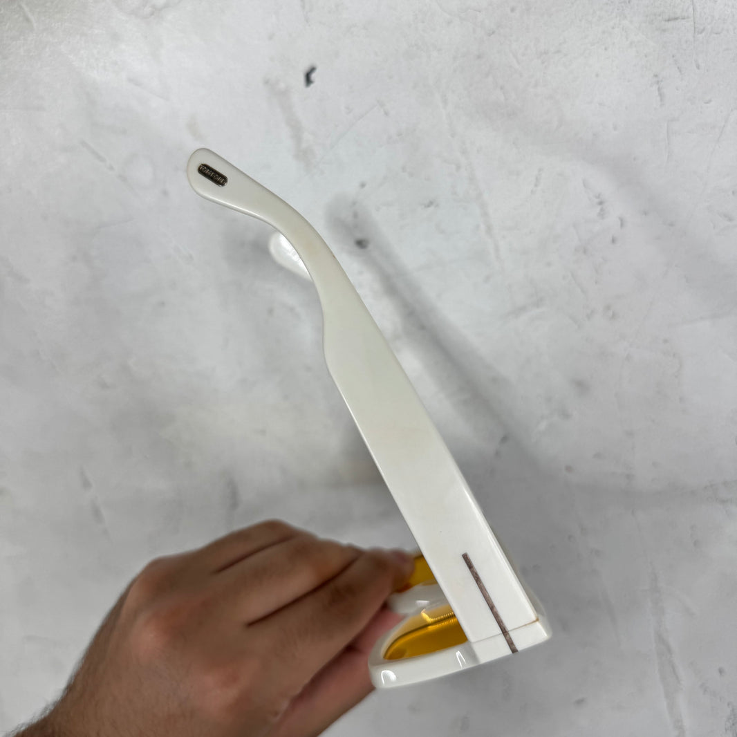 Tom Ford White Yellow Fausto Sunglasses