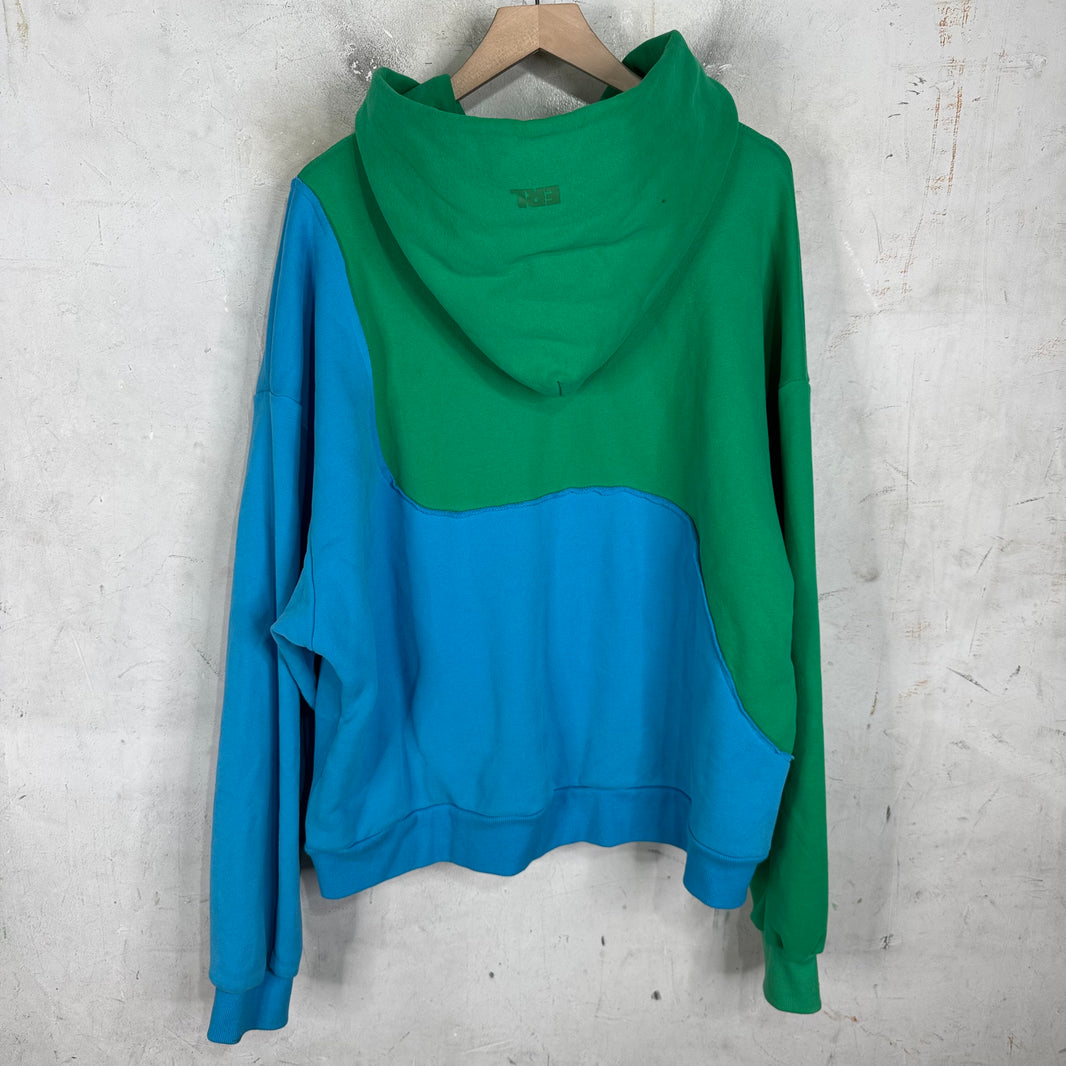 ERL Blue Green Swirl Hoodie