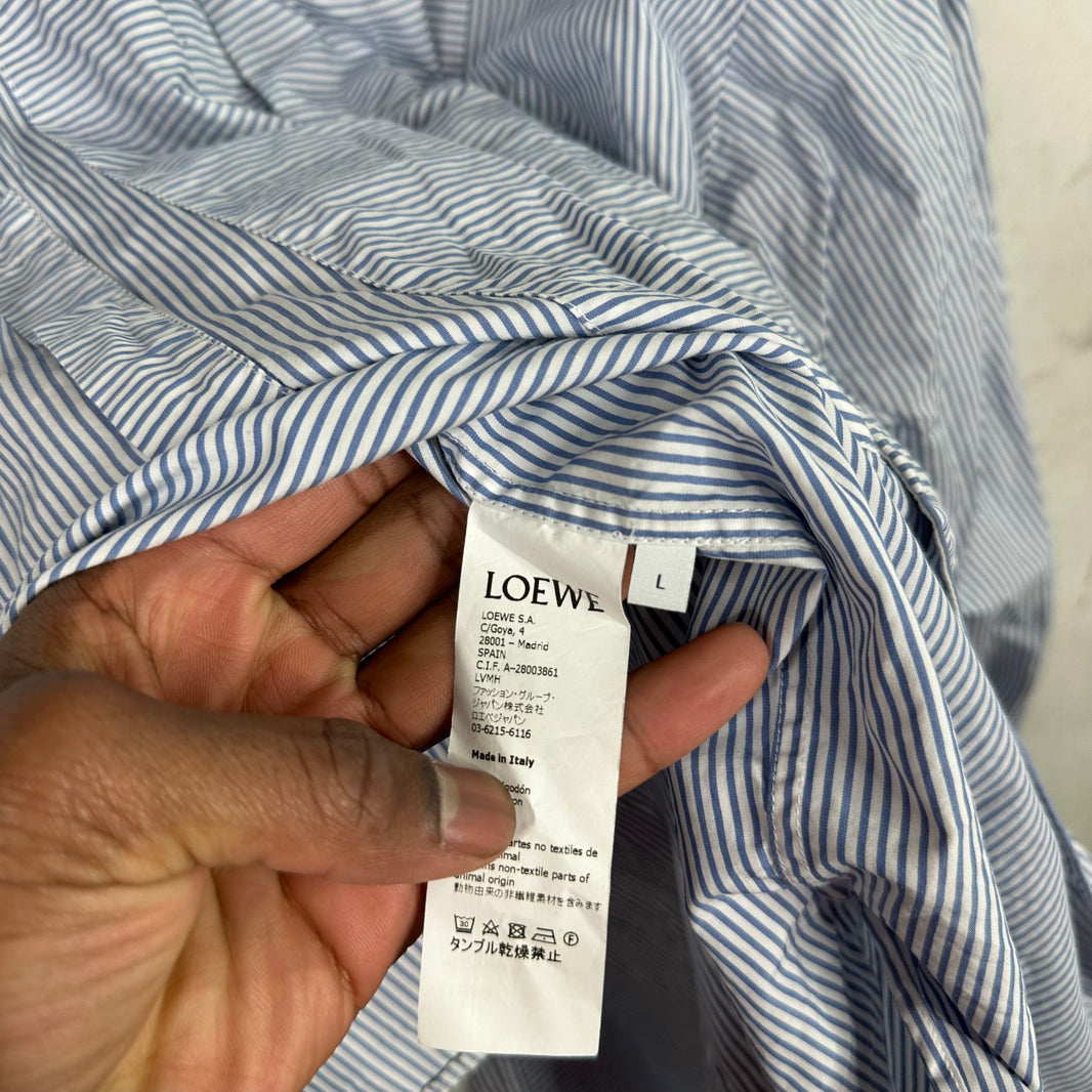 Loewe Asymmetrical Pinstripe Shirt