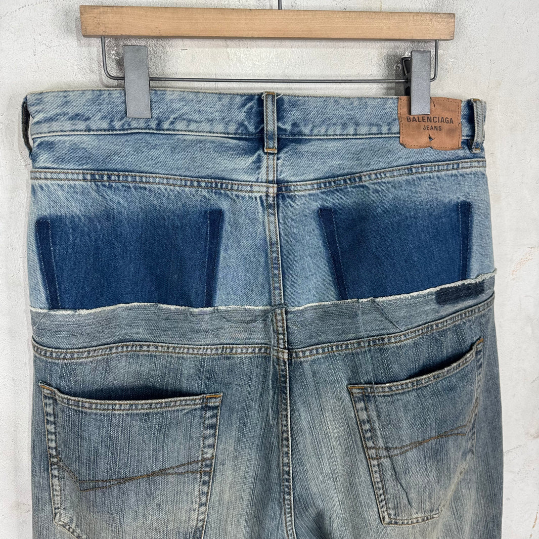 Balenciaga Cut Up Baggy Jeans