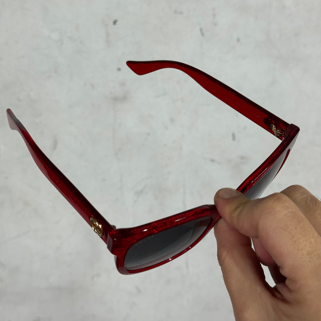 Gucci GG0034S Glitter Interlock Sunglasses
