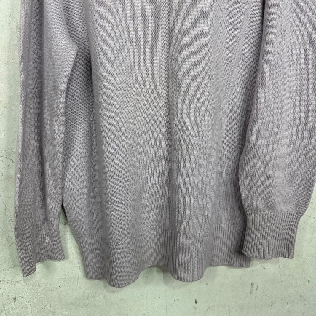The Row Purple V Sweater