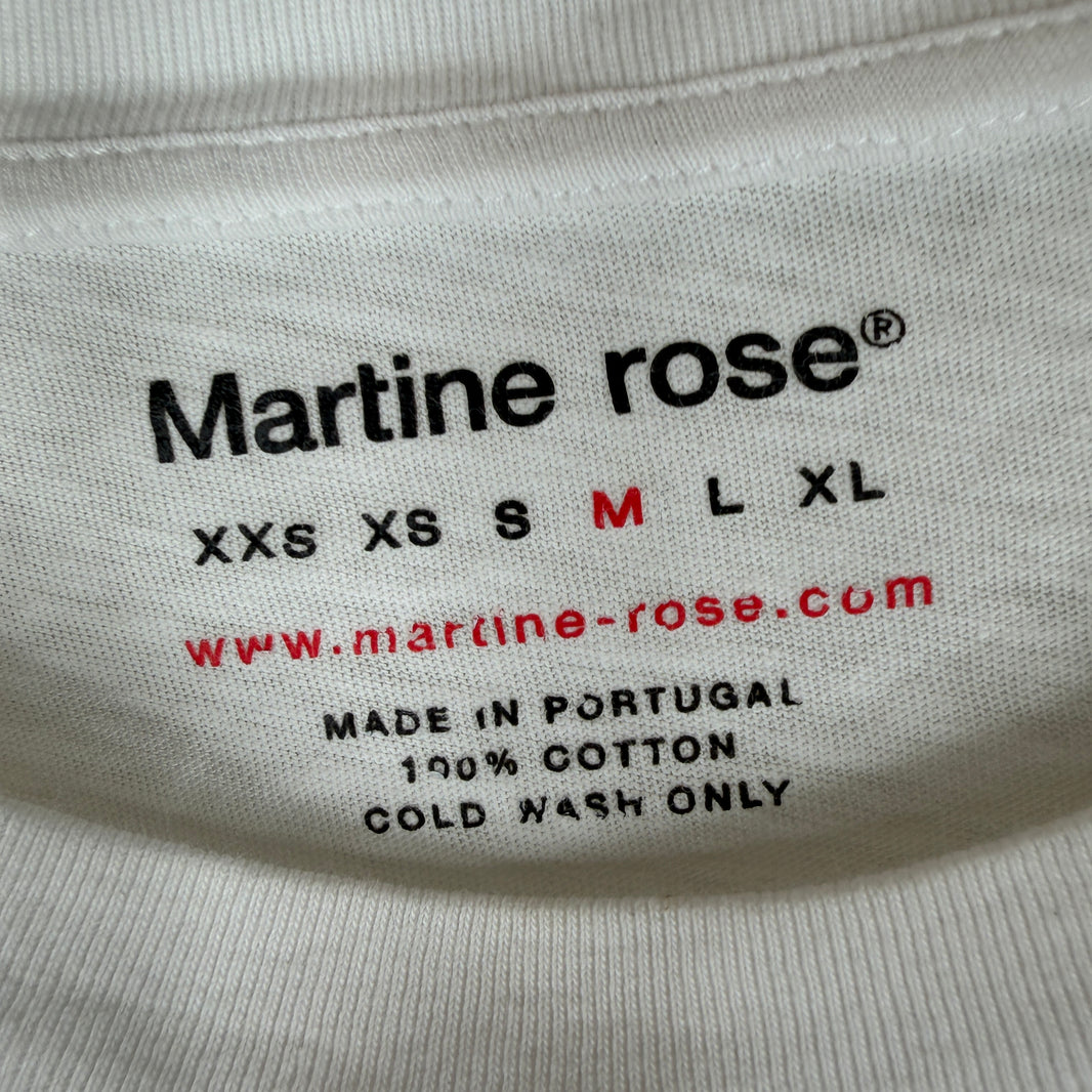 Martine Rose White Oversized How's It Hanging T-Shirt