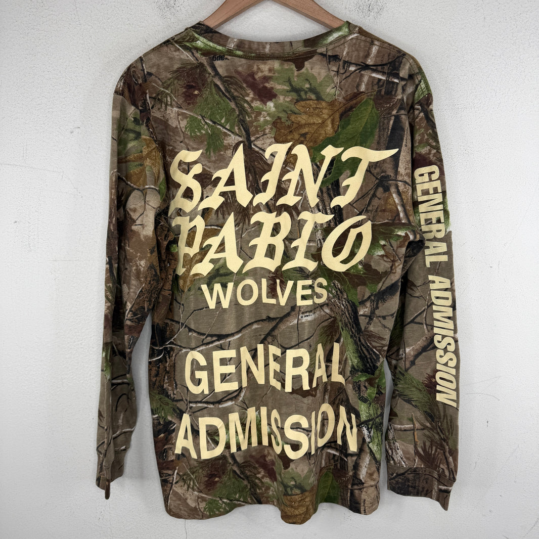 Yeezy Camo Saint Pablo Wolves L/S T-Shirt