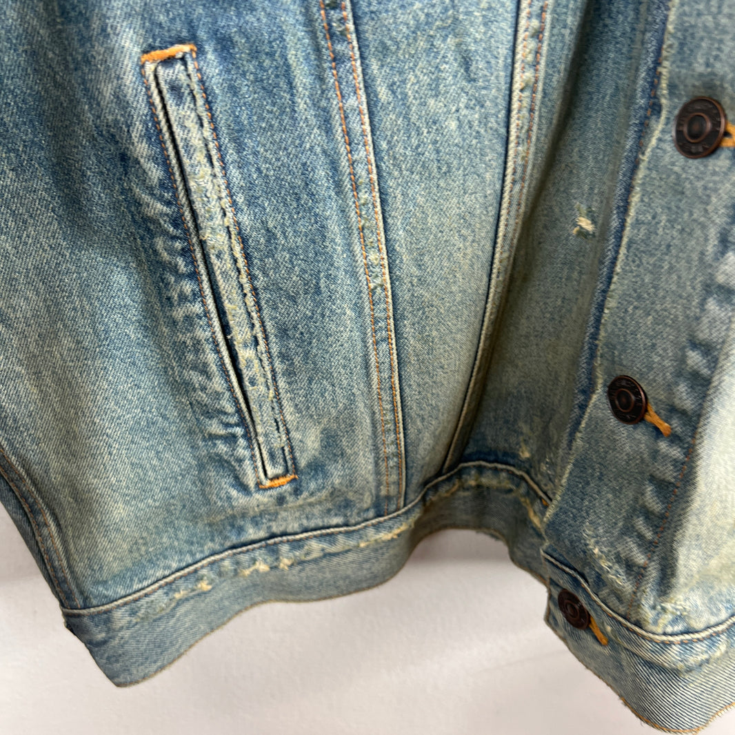 Balenciaga Waxed Trucker Jacket