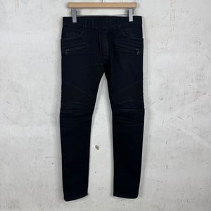 Balmain Black Biker Jeans