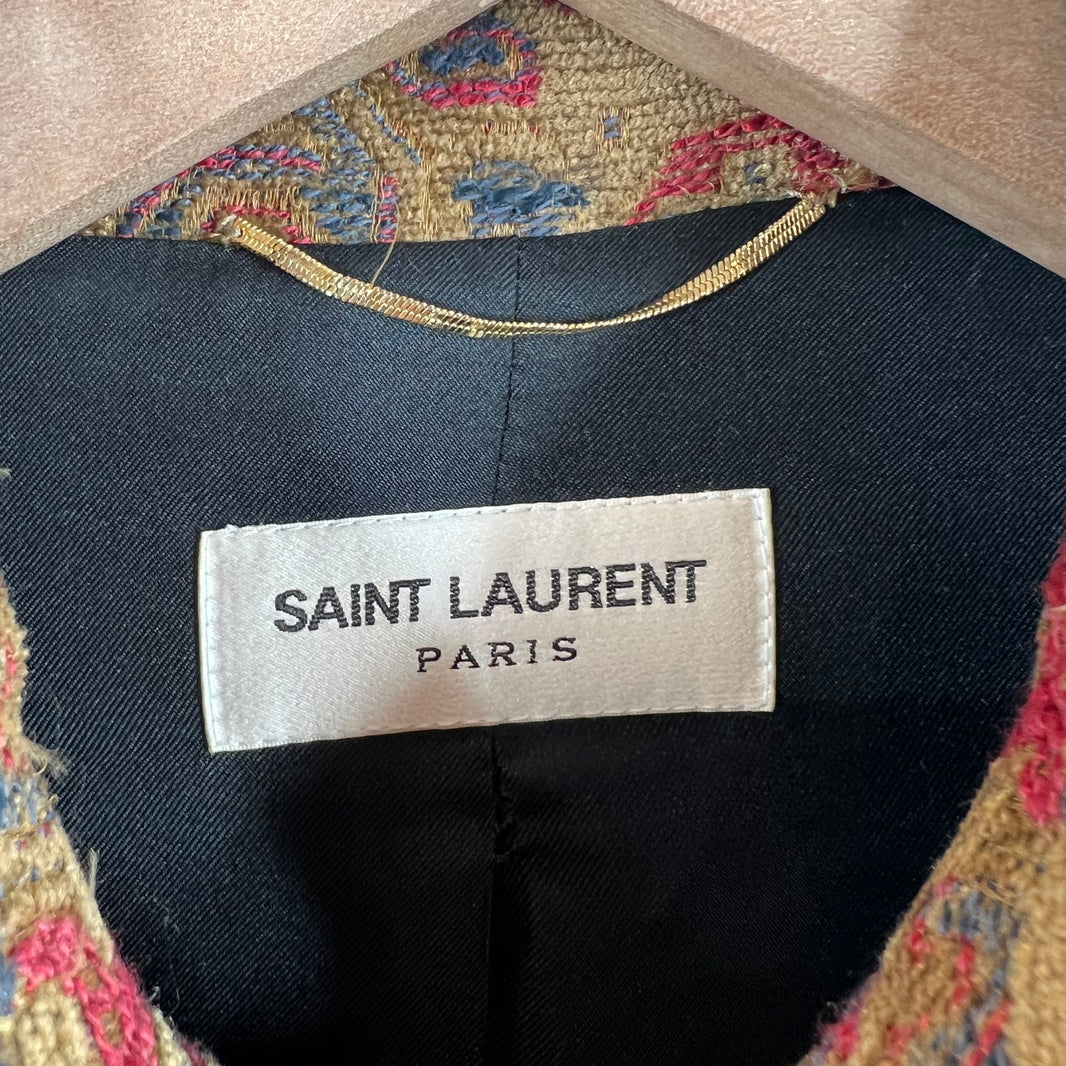 Saint Laurent Marrakech Teddy Tapestry Jacket