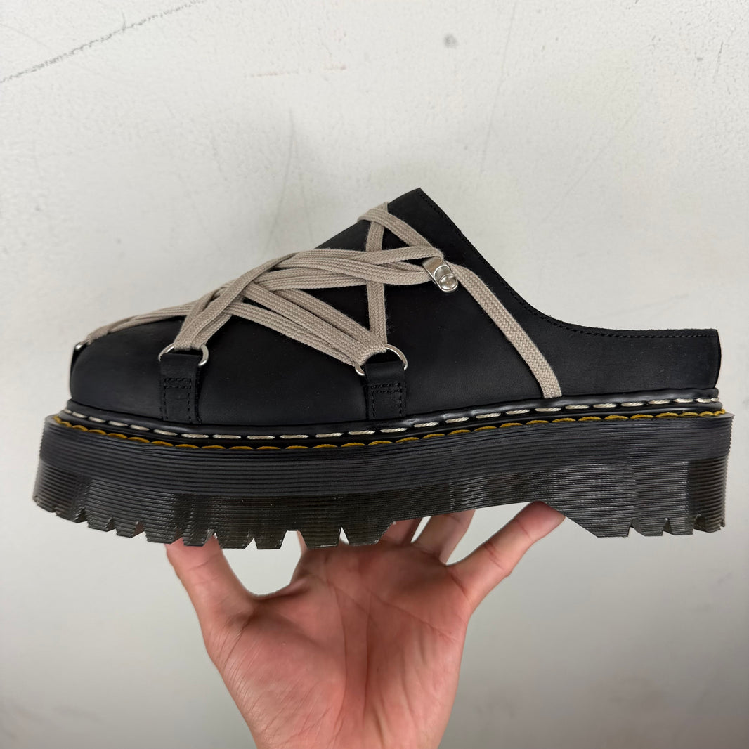 Rick Owens Doc Marten's Quad Megalace Mules