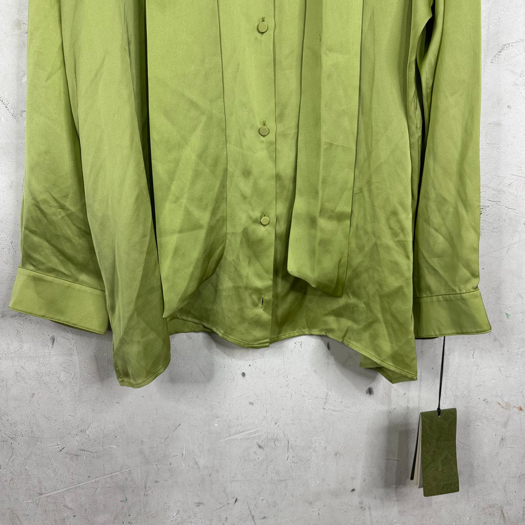 Gucci Silk Tie Green Shirt