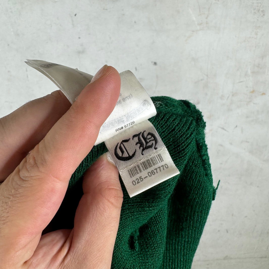 Chrome Hearts Spec Green Wool Beanie