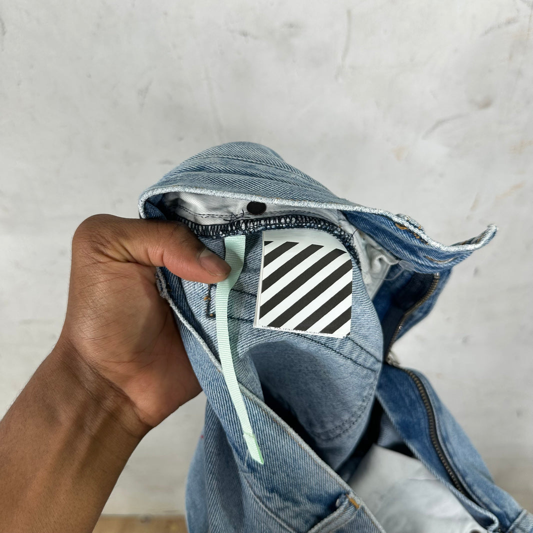 Off White x MRDR BRVDO Embellished Jeans