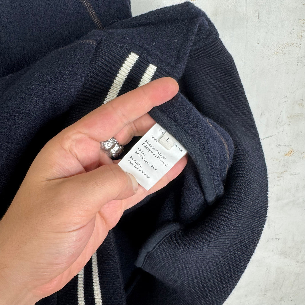 Wales Bonner Boiled Wool Varsity Jacket