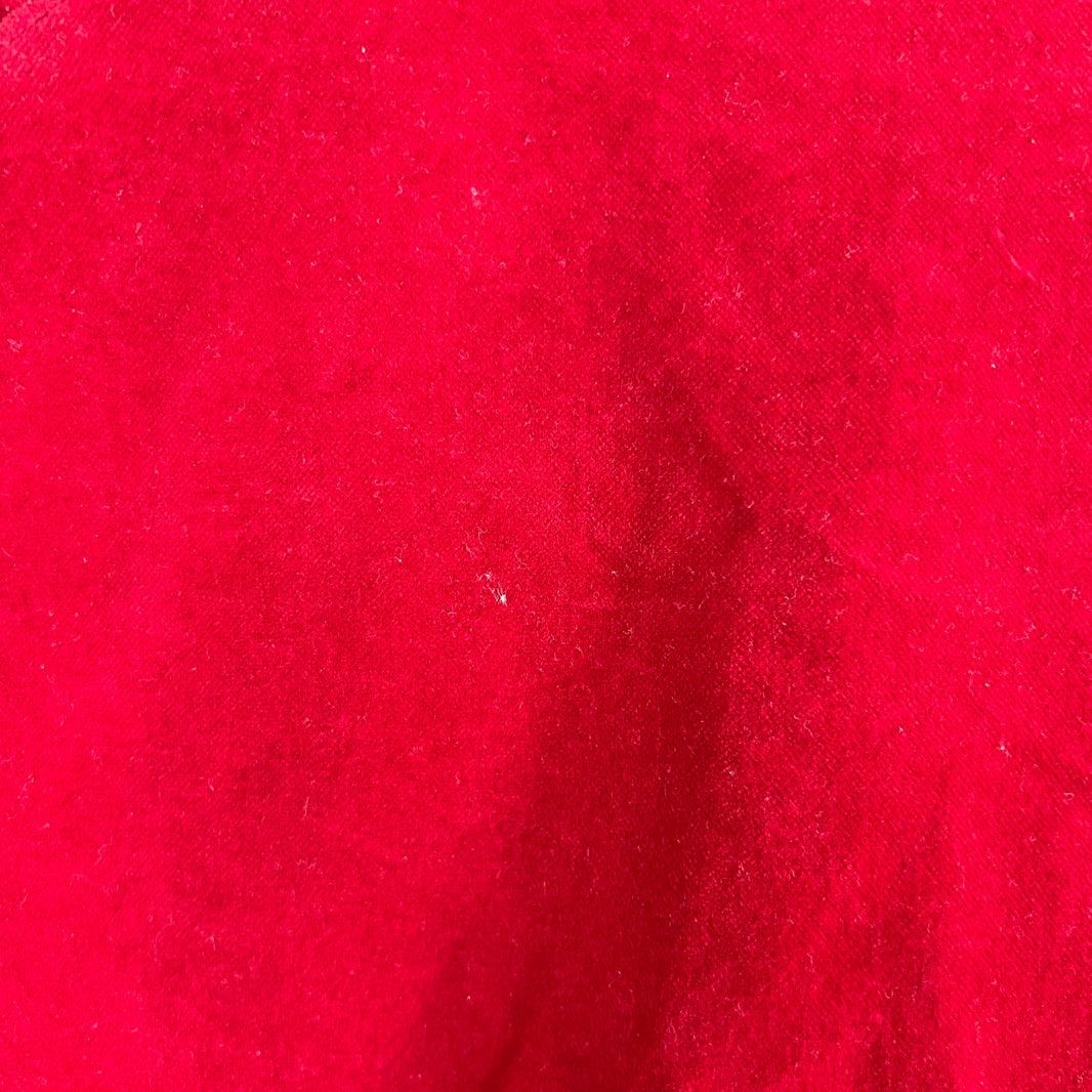 Balmain Red Velvet Crest Jacket