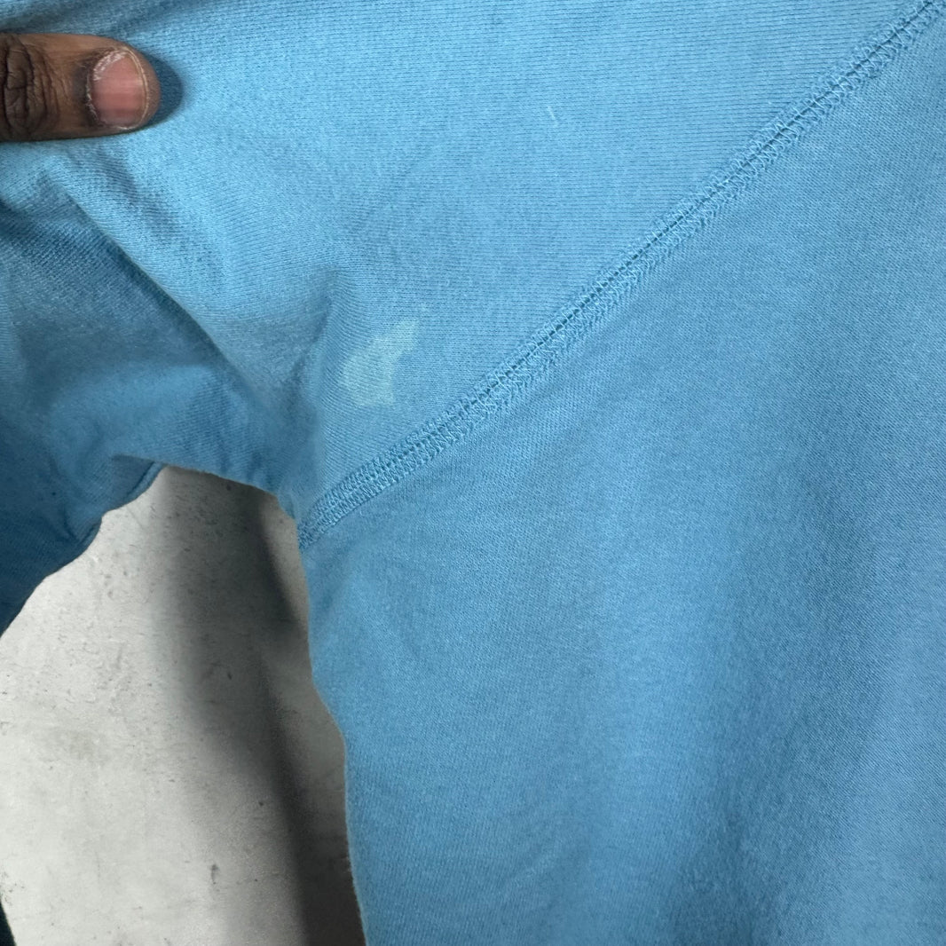 Greg Lauren FW19 Blue Striped Hoodie