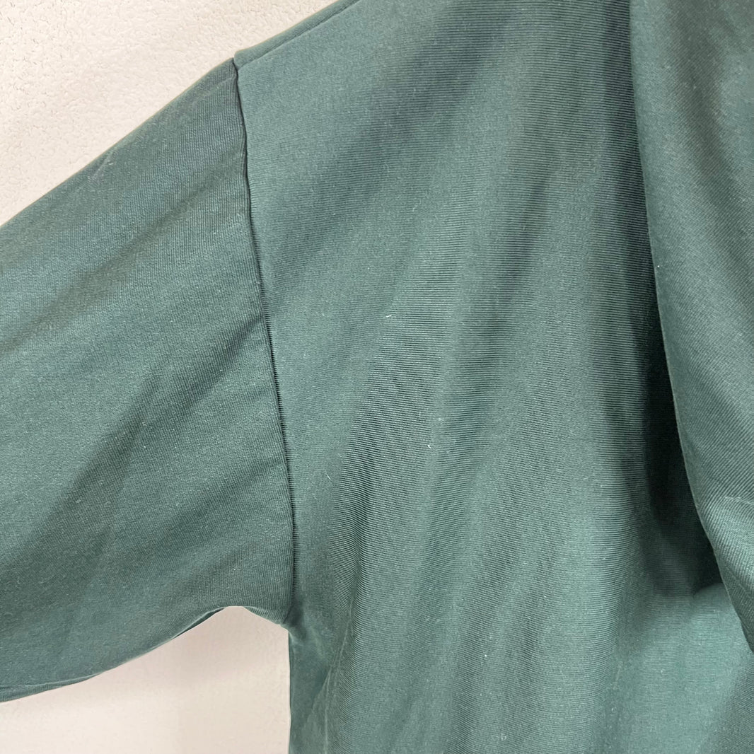 Balenciaga Sample Dark Green Size Sticker Zip Up Hoodie