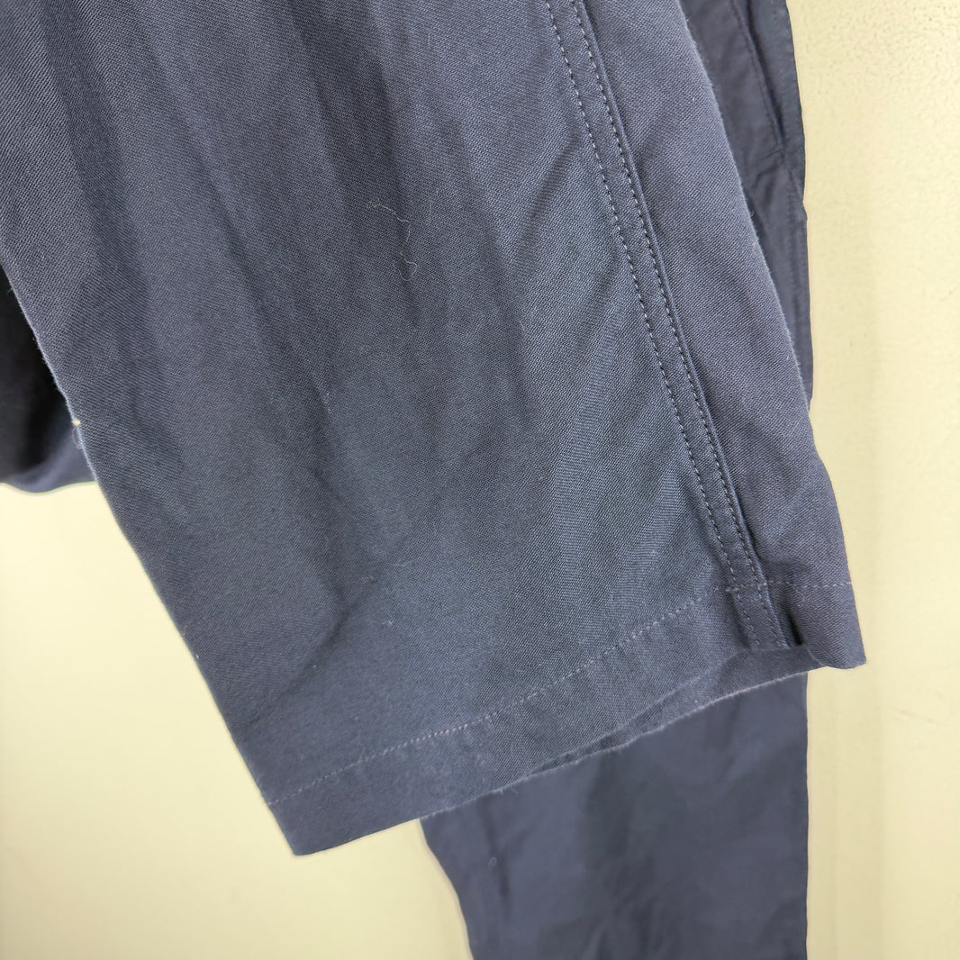 Engineered Garments Navy Button Strap Fatigue Pants