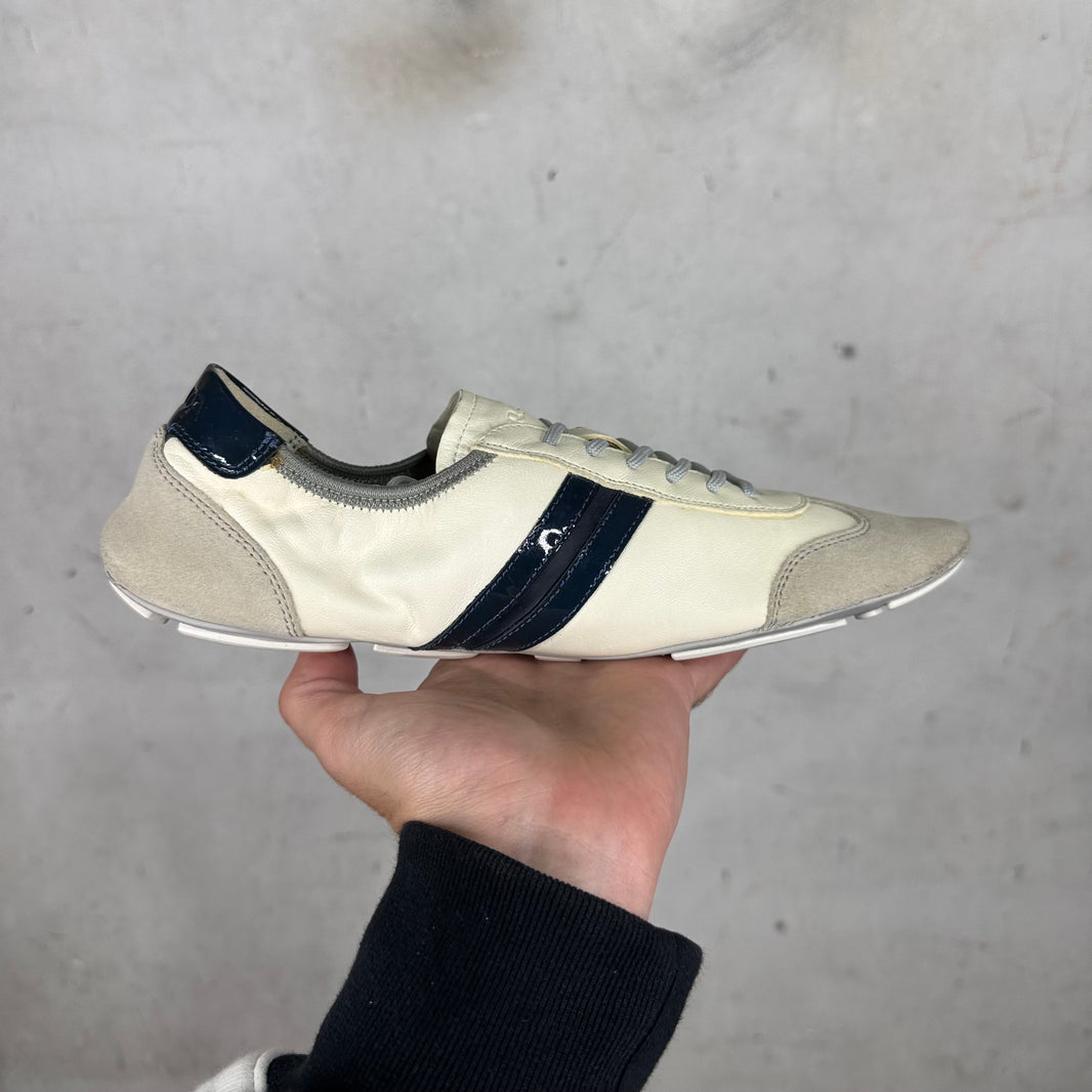 Prada Leather Low Profile Sneakers