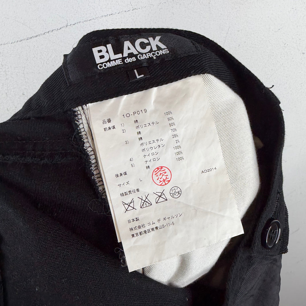 CDG Black Patchwork Trousers