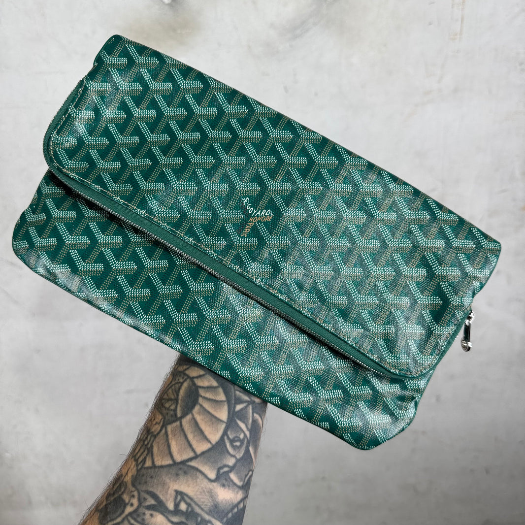 Goyard Green Sainte Marie Foldable Pouch
